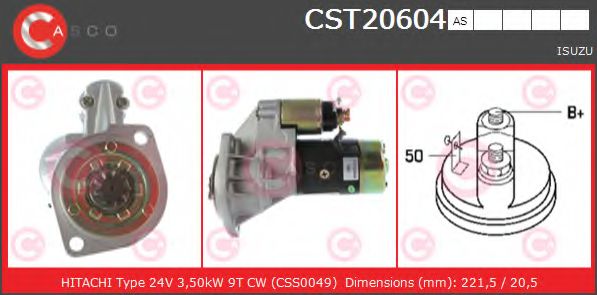 Стартер CASCO CST20604AS