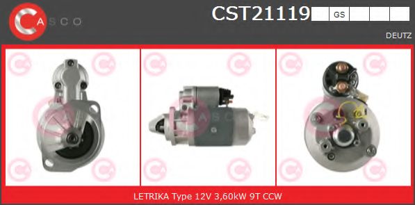 Стартер CASCO CST21119GS