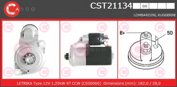 Стартер CASCO CST21134GS
