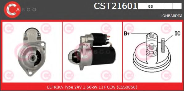 Стартер CASCO CST21601GS