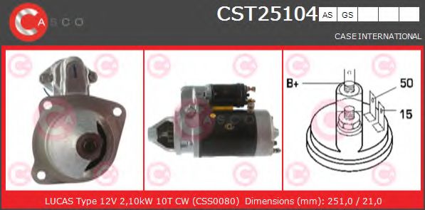Стартер CASCO CST25104AS