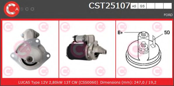 Стартер CASCO CST25107AS