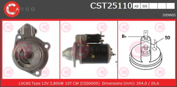 Стартер CASCO CST25110AS