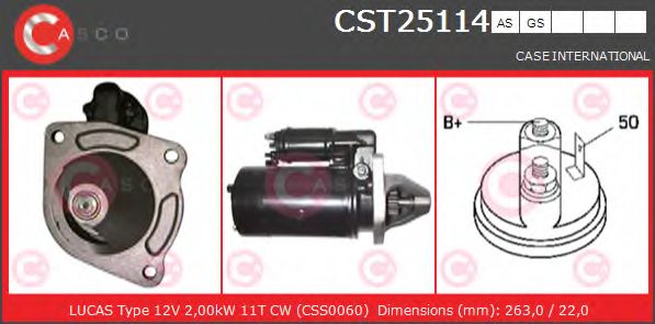 Стартер CASCO CST25114AS