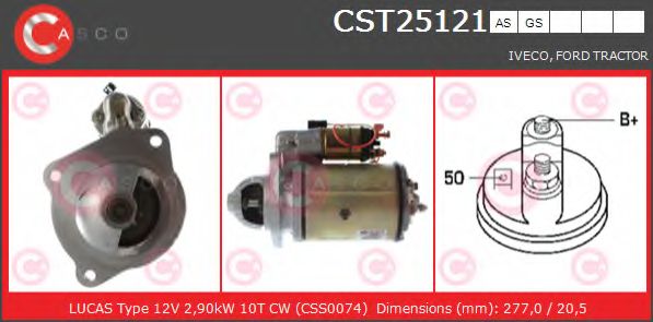 Стартер CASCO CST25121AS