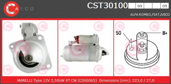 Стартер CASCO CST30100GS