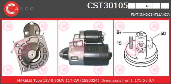 Стартер CASCO CST30105RS