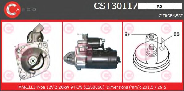 Стартер CASCO CST30117RS