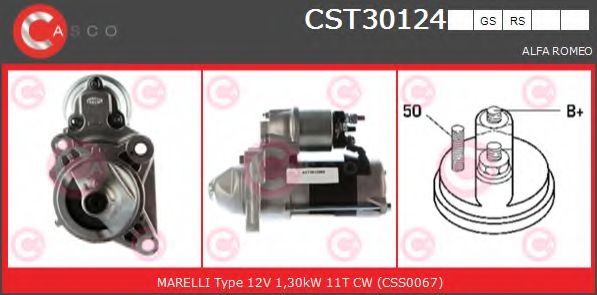 Стартер CASCO CST30124GS