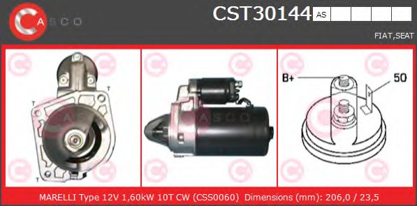 Стартер CASCO CST30144AS