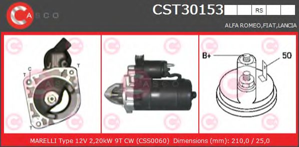 Стартер CASCO CST30153RS