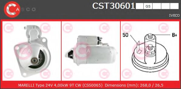 Стартер CASCO CST30601GS