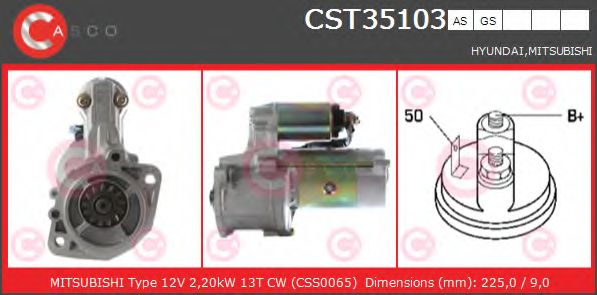 Стартер CASCO CST35103AS