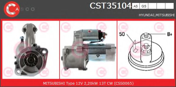 Стартер CASCO CST35104GS