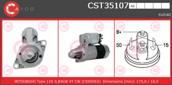 Стартер CASCO CST35107AS