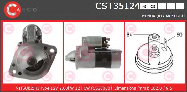 Стартер CASCO CST35124GS