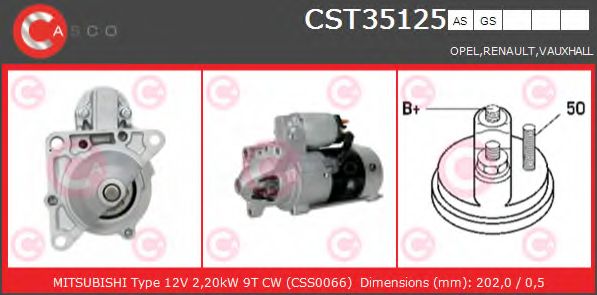 Стартер CASCO CST35125GS