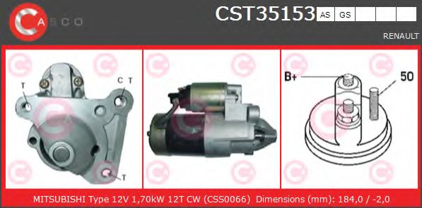 Стартер CASCO CST35153AS