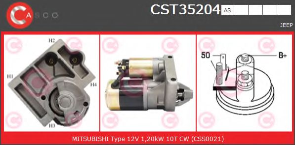 Стартер CASCO CST35204AS