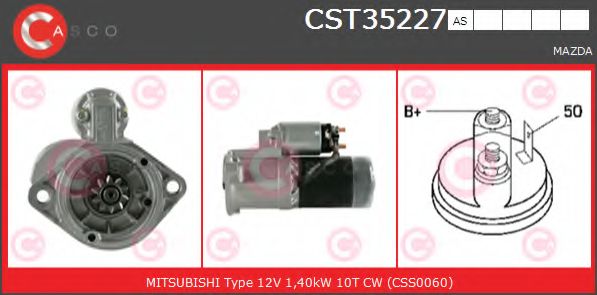 Стартер CASCO CST35227AS