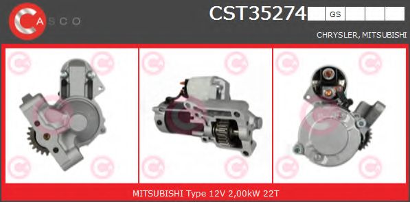 Стартер CASCO CST35274GS