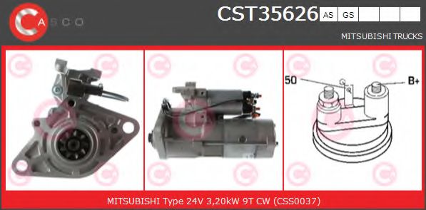 Стартер CASCO CST35626AS