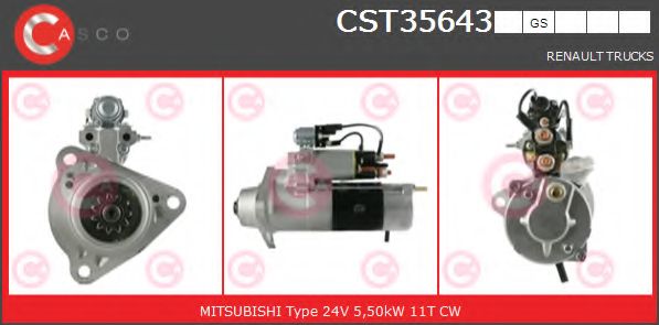 Стартер CASCO CST35643GS