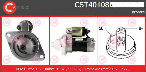 Стартер CASCO CST40108AS