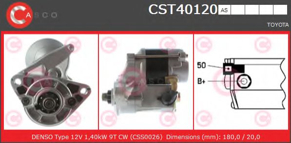 Стартер CASCO CST40120AS