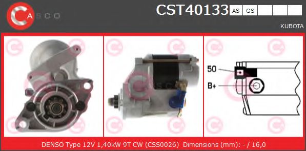 Стартер CASCO CST40133AS