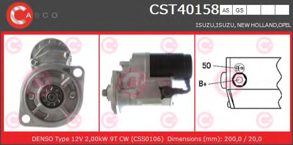 Стартер CASCO CST40158AS