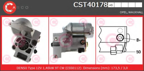 Стартер CASCO CST40178AS