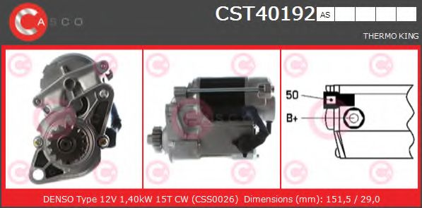 Стартер CASCO CST40192AS