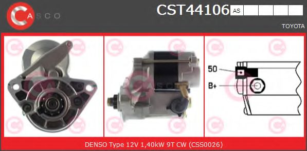 Стартер CASCO CST44106AS
