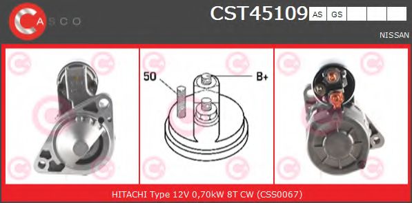 Стартер CASCO CST45109AS