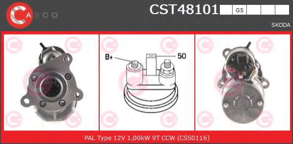 Стартер CASCO CST48101GS