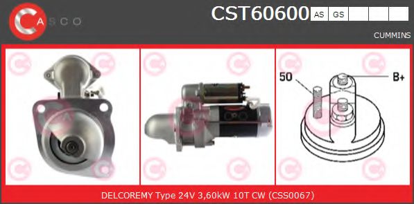 Стартер CASCO CST60600AS
