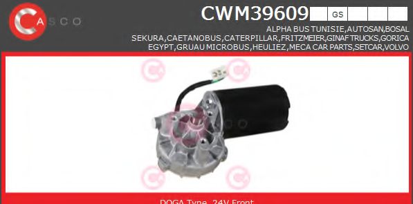 Двигатель стеклоочистителя CASCO CWM39609GS