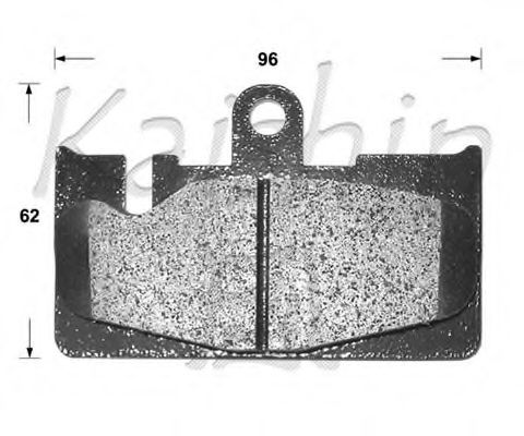 Комплект тормозных колодок, дисковый тормоз KAISHIN D2213