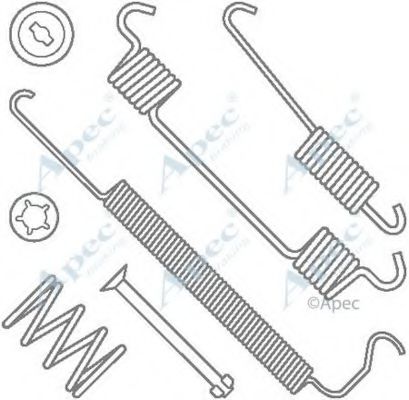 Комплектующие, тормозная колодка APEC braking KIT2017