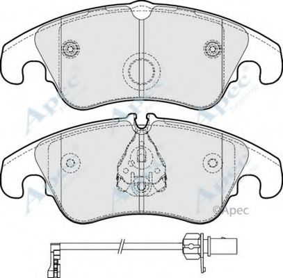 Комплект тормозных колодок, дисковый тормоз APEC braking PAD1652