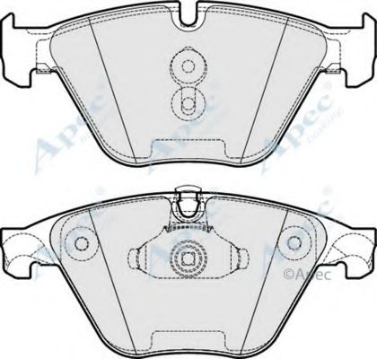 Комплект тормозных колодок, дисковый тормоз APEC braking PAD1774