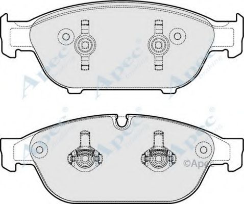 Комплект тормозных колодок, дисковый тормоз APEC braking PAD1784