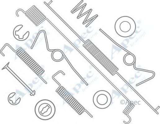 Комплектующие, тормозная колодка APEC braking KIT747