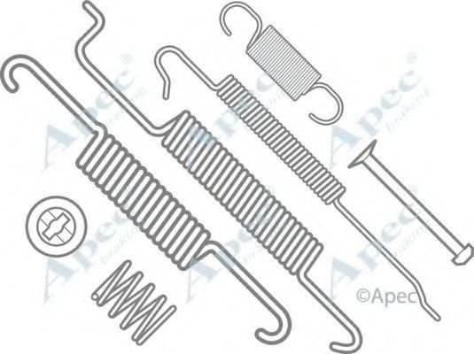 Комплектующие, тормозная колодка APEC braking KIT763