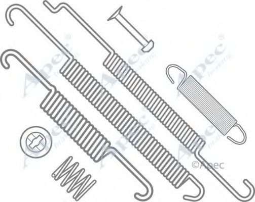 Комплектующие, тормозная колодка APEC braking KIT874