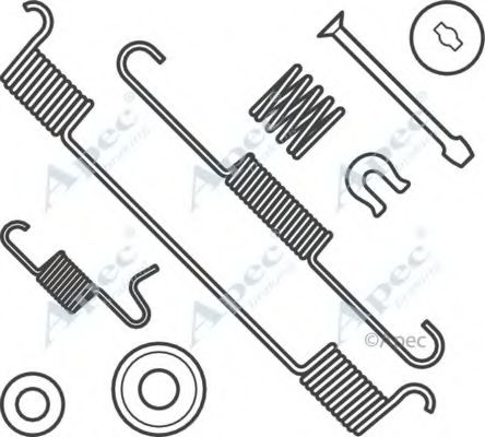 Комплектующие, тормозная колодка APEC braking KIT991
