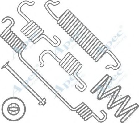 Комплектующие, тормозная колодка APEC braking KIT956