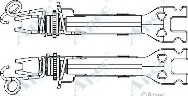 Система тяг и рычагов, тормозная система APEC braking ADB3005