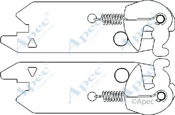 Система тяг и рычагов, тормозная система APEC braking ADB3008